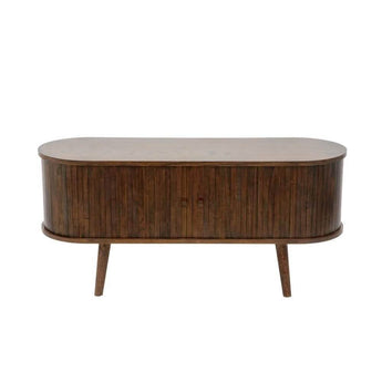 Trewood TV bord i Smoked Eg - 120 cm - Hofstra & Wagner