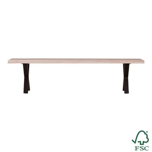 Venus Plankebænk - Hvidolieret Egetræ 180 cm - Hofstra & Wagner