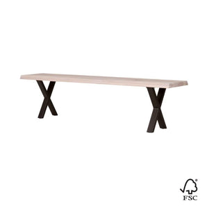 Venus Plankebænk - Hvidolieret Egetræ 180 cm - Hofstra & Wagner