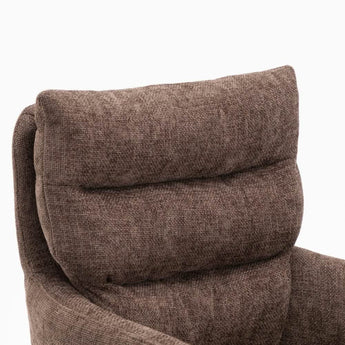 Vienna Spisebordsstol med drejefunktion - Brun stof - Hofstra & Wagner