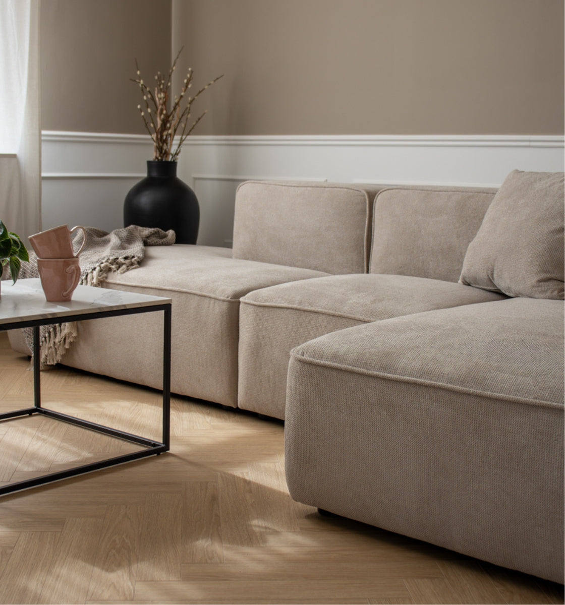 Sofa med chaiselong