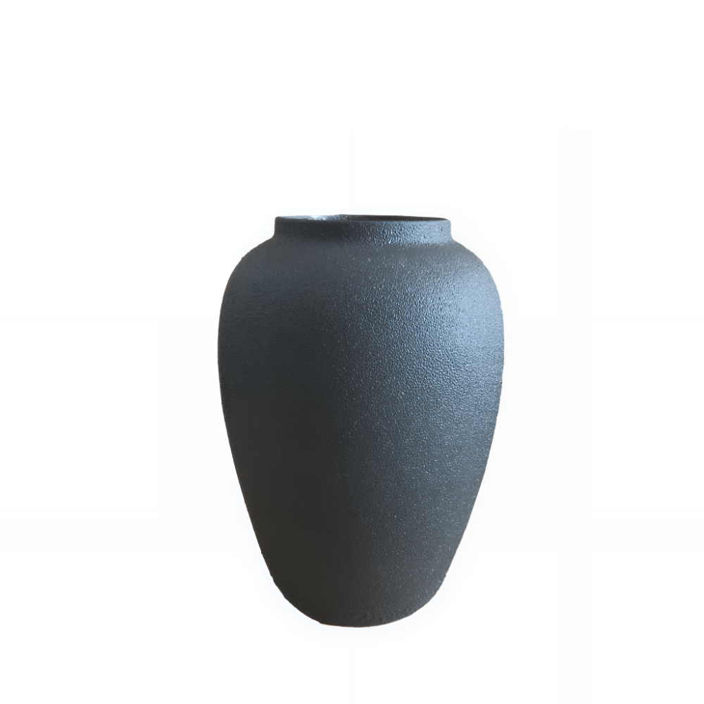 Terracotta Dekorationskrukke i Sort i 43 cm