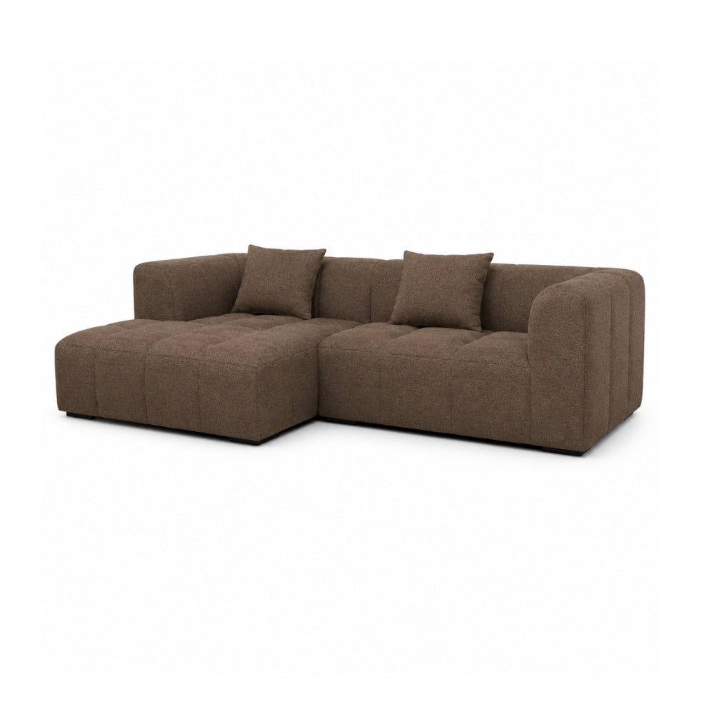 Bora Sofa - Venstrevendt - 240 cm - Brun