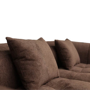 Bora Sofa - Brun - Venstrevendt - 240 cm