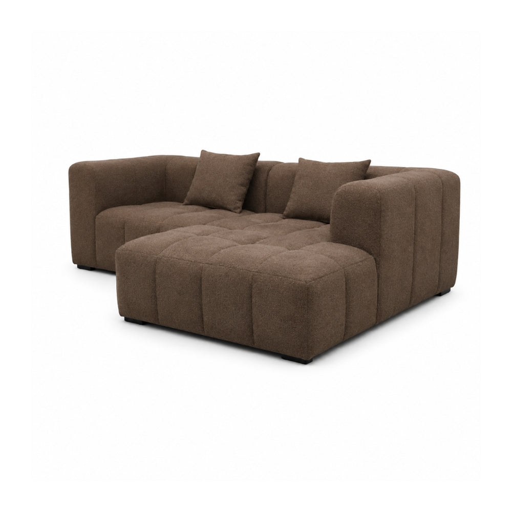 Bora Sofa - Højrevendt - 240 cm - Brun