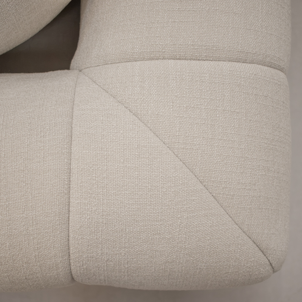 Bora Sofa i Beige Boucle Heroy - Højrevendt - 240 cm
