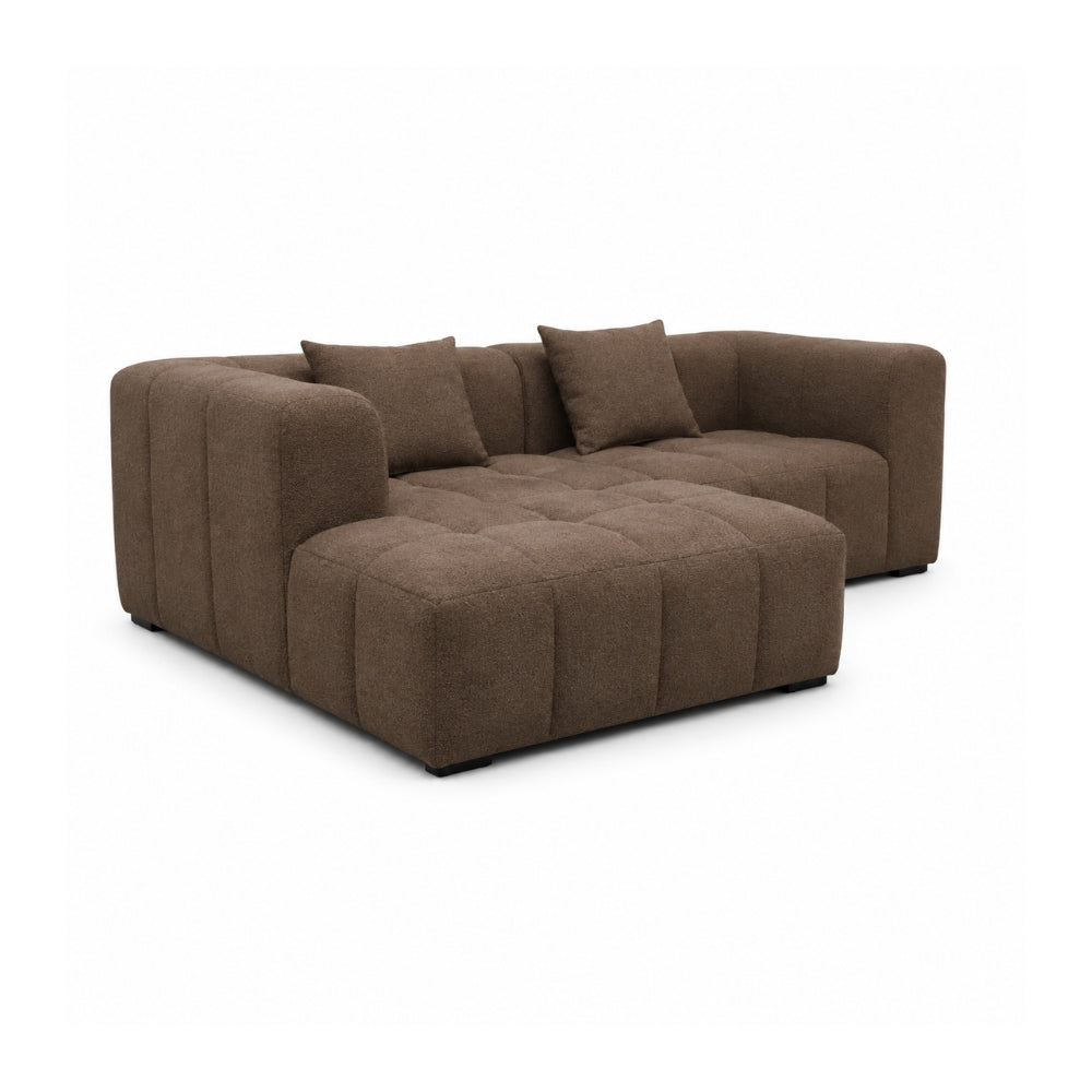 Bora Sofa - Venstrevendt - 240 cm - Brun