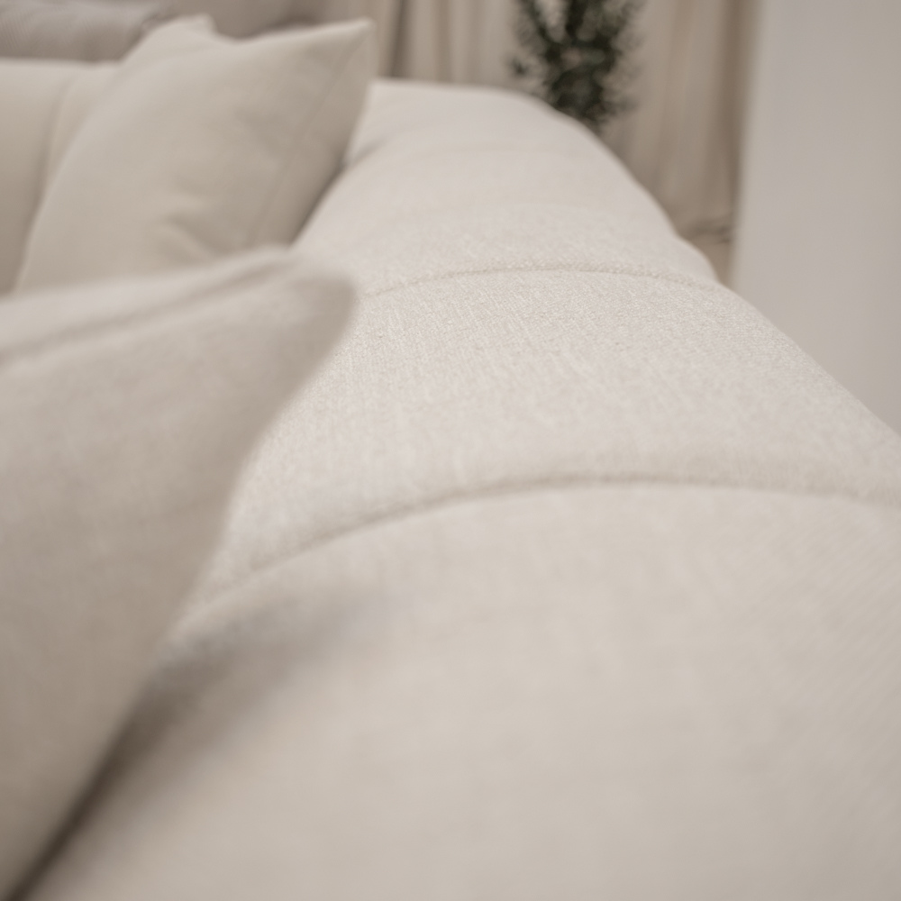 Bora Sofa i Beige Boucle Heroy - Venstrevendt - 240 cm