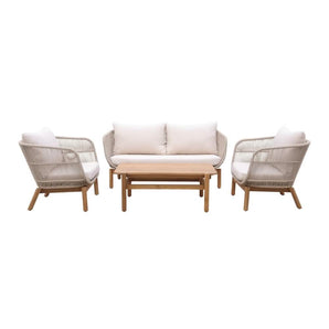 Tokheim 4-pers. Loungesæt - Beige Reb