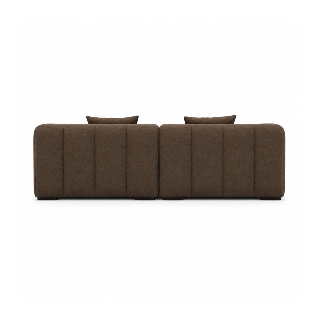 Bora Sofa - Højrevendt - 240 cm - Brun