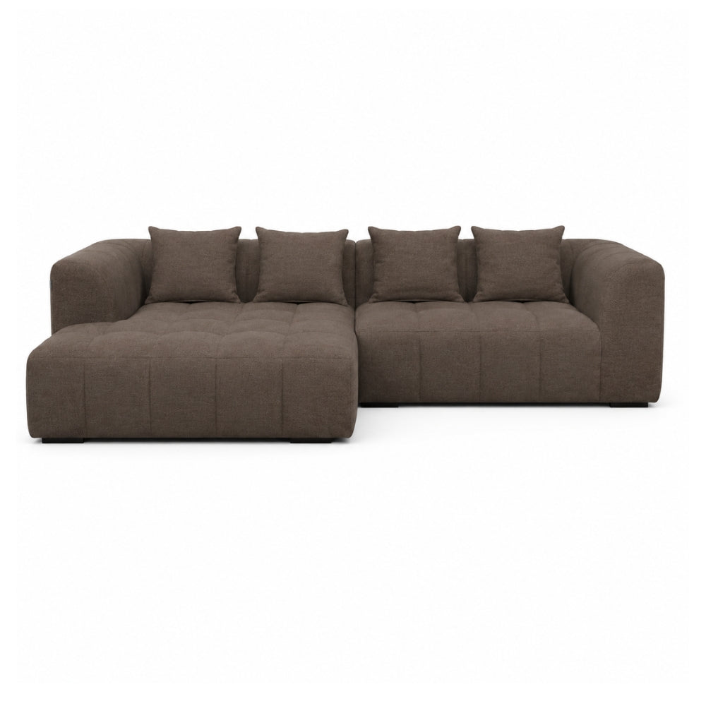 Bora Sofa i Brun XL - Venstrevendt - 300 cm