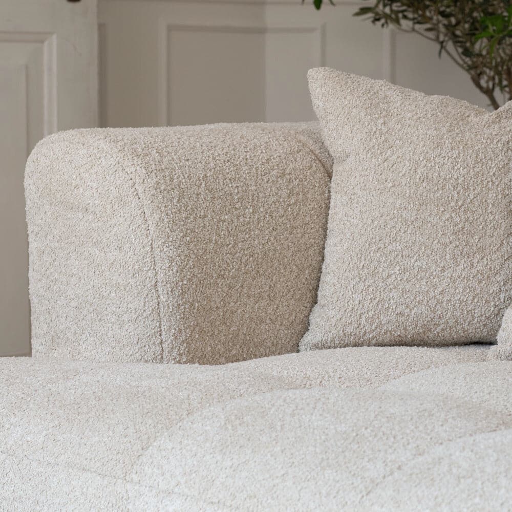 Bora Sofa - 300 cm XL - Venstrevendt - Beige Boucle