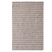 Stribet brun udendørs tæppe i PE - 200 x 300 cm