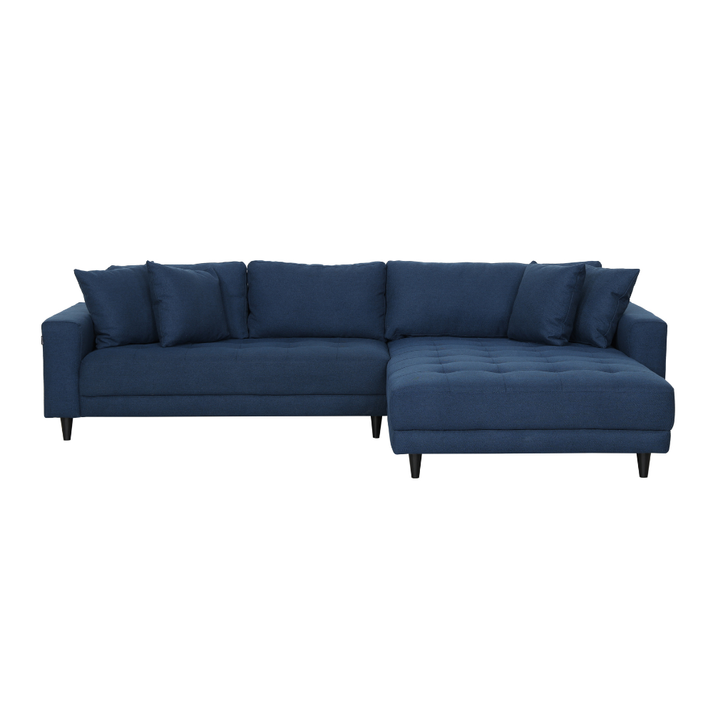 Milo Sofa - Vendbar Chaiselong 283 cm - Mørkeblå