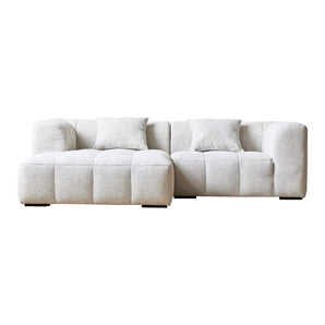 Stofprøve - Bora Sofa 240 cm - Hvid Bouclé