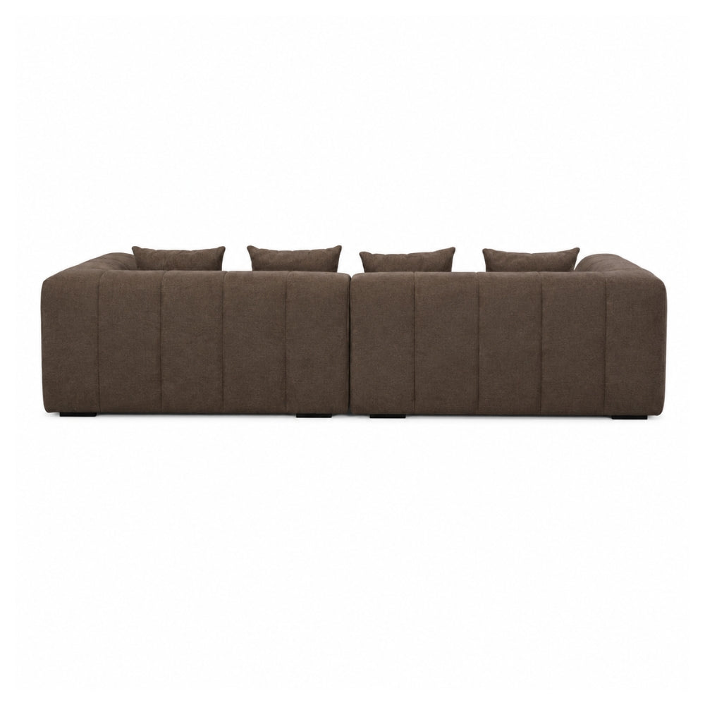 Bora Sofa i Brun XL - Venstrevendt - 300 cm