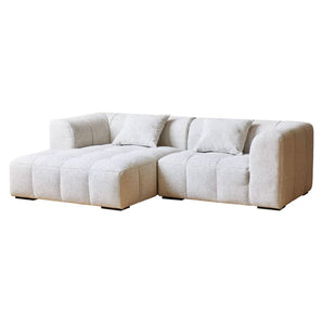 Bora Sofa i Hvid - Venstrevendt - 240 cm