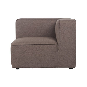 Benne Højre Hjørnemodul - Mokka