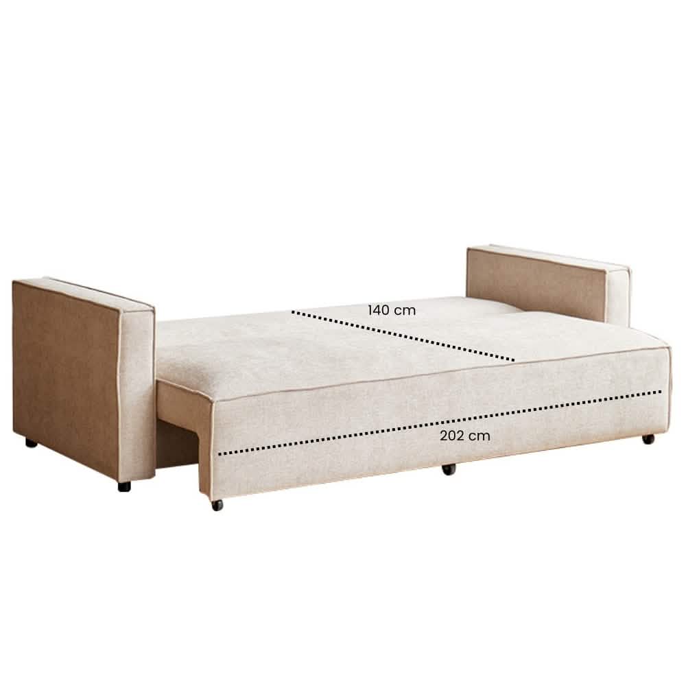 Milano Sovesofa - 232 cm - Beige