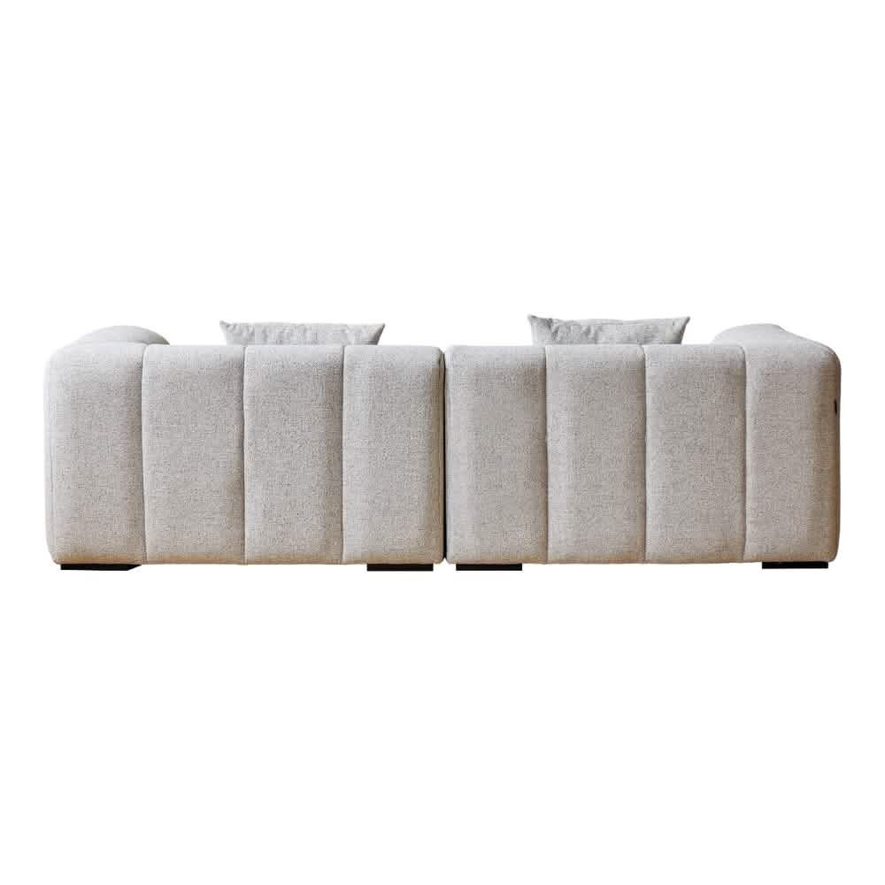 Bora Sofa i Hvid - Højrevendt - 240 cm