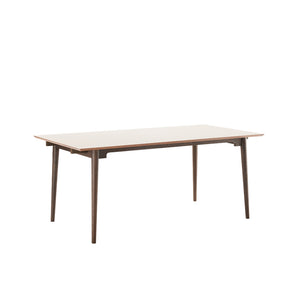 Holms Spisebord i 180 cm, inkl. plader i smoked eg og taupe