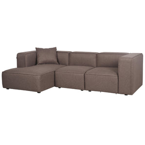 Benne 3-pers. modulsofa med chaiselong - Venstrevendt - Mokka
