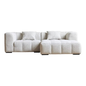 Bora Sofa i Hvid - Højrevendt - 240 cm