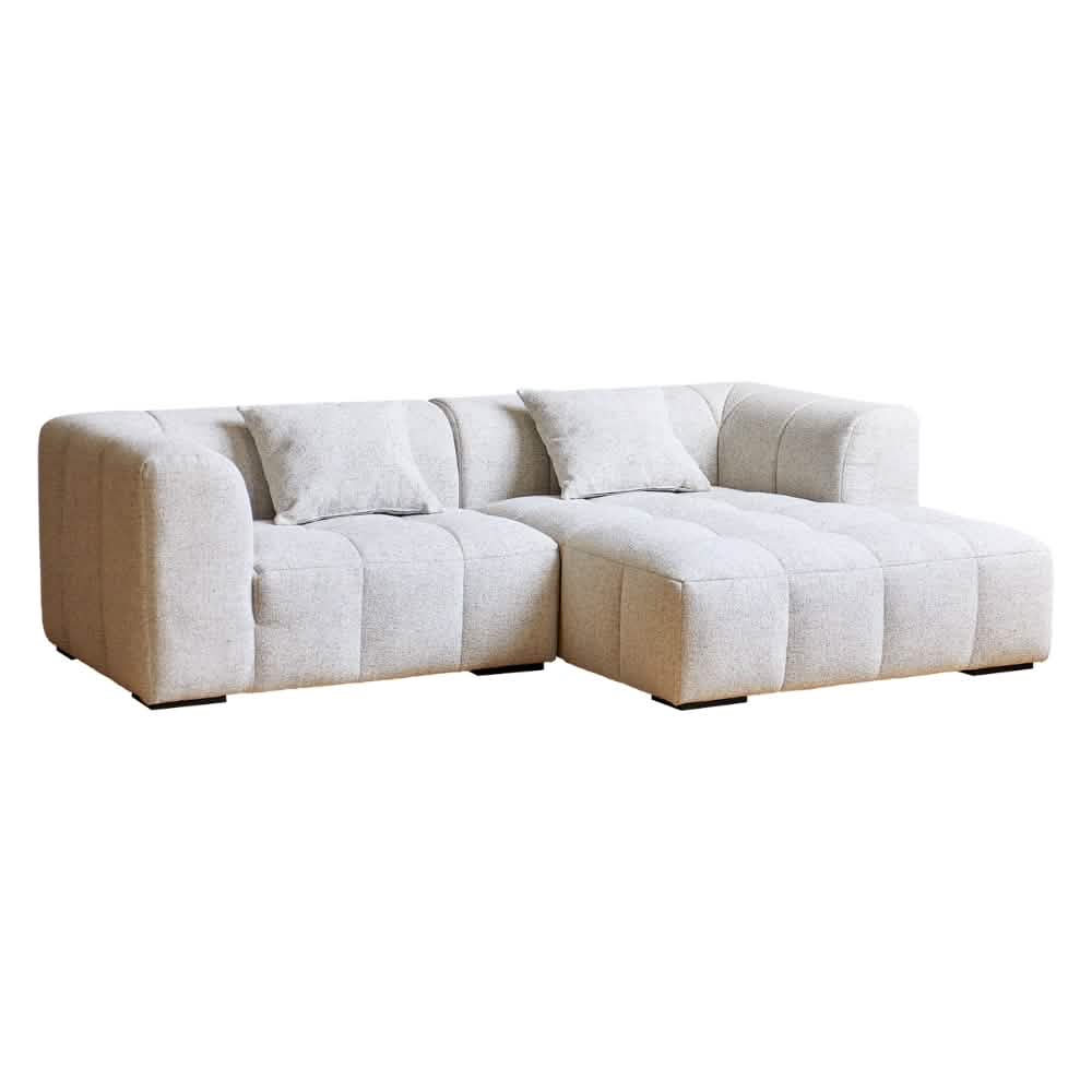 Bora Sofa i Hvid - Højrevendt - 240 cm