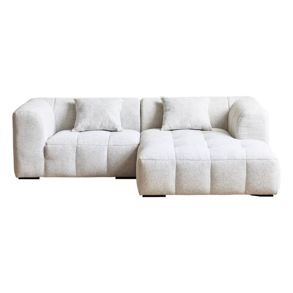 Bora Sofa i Hvid - Højrevendt - 240 cm