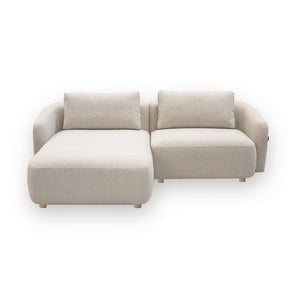 Nolio Modulsofa - Beige Bouclé med venstrevendt chaiselong - 220 cm