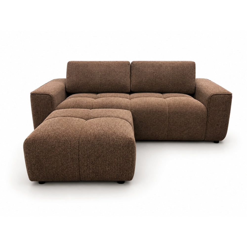 Maui 220 cm Sofa Inkl. Puf - Brun