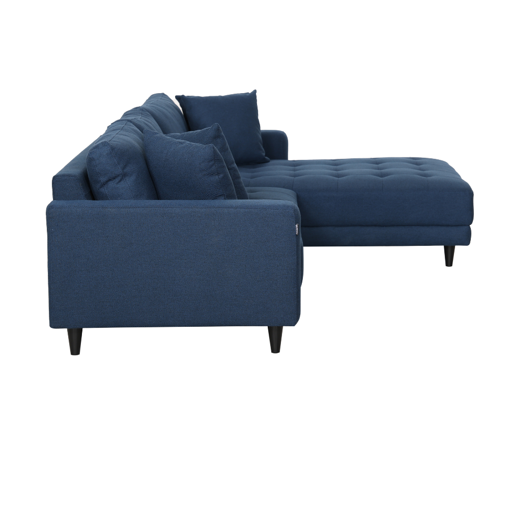 Milo Sofa - Vendbar Chaiselong 283 cm - Mørkeblå