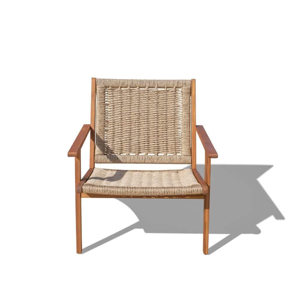 Brydal Loungestole - Akacietræ & Rattan i Lys Natur, 2 stk.