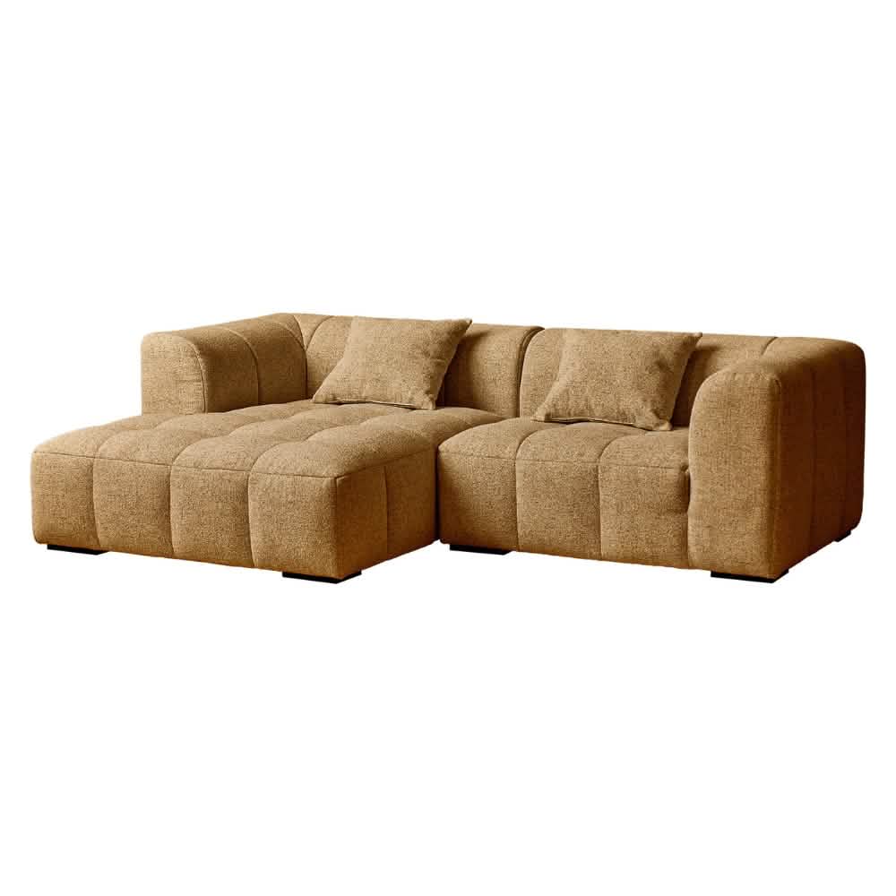 Bora Sofa i Gul - Venstrevendt - 240 cm
