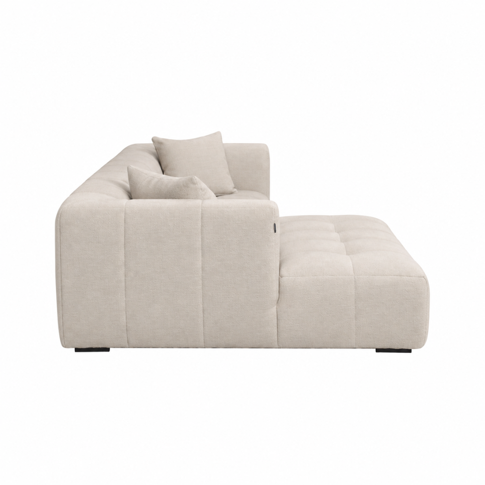 Bora Sofa - 300 cm XL - Højrevendt - Beige Boucle Heroy