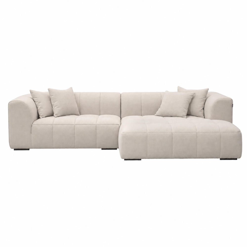 Bora Sofa - 300 cm XL - Højrevendt - Beige Boucle
