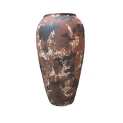 Terracotta Dekorationskrukke i beige/brun i 34 cm