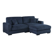Callie 2,5-Pers. Sofa m. Puf - 260 cm - Mørkeblå