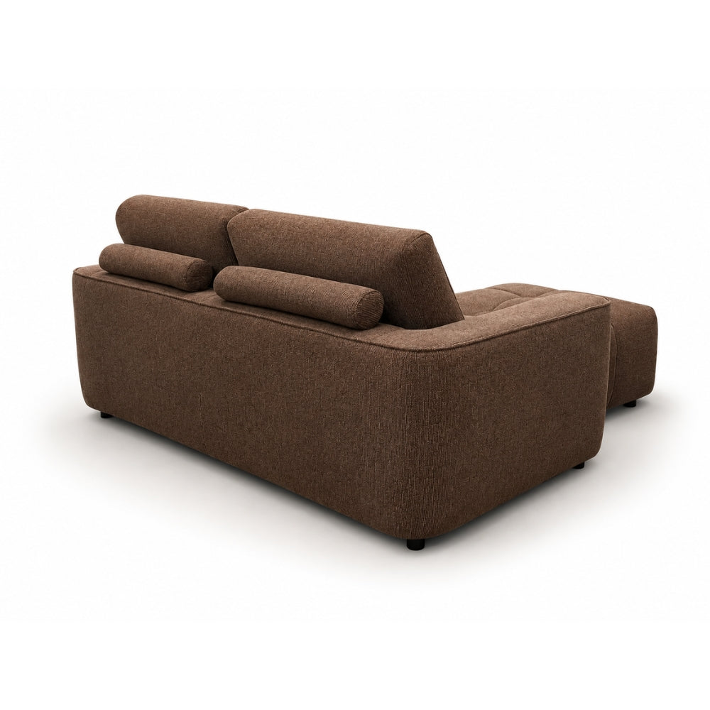 Maui 220 cm Sofa Inkl. Puf - Brun