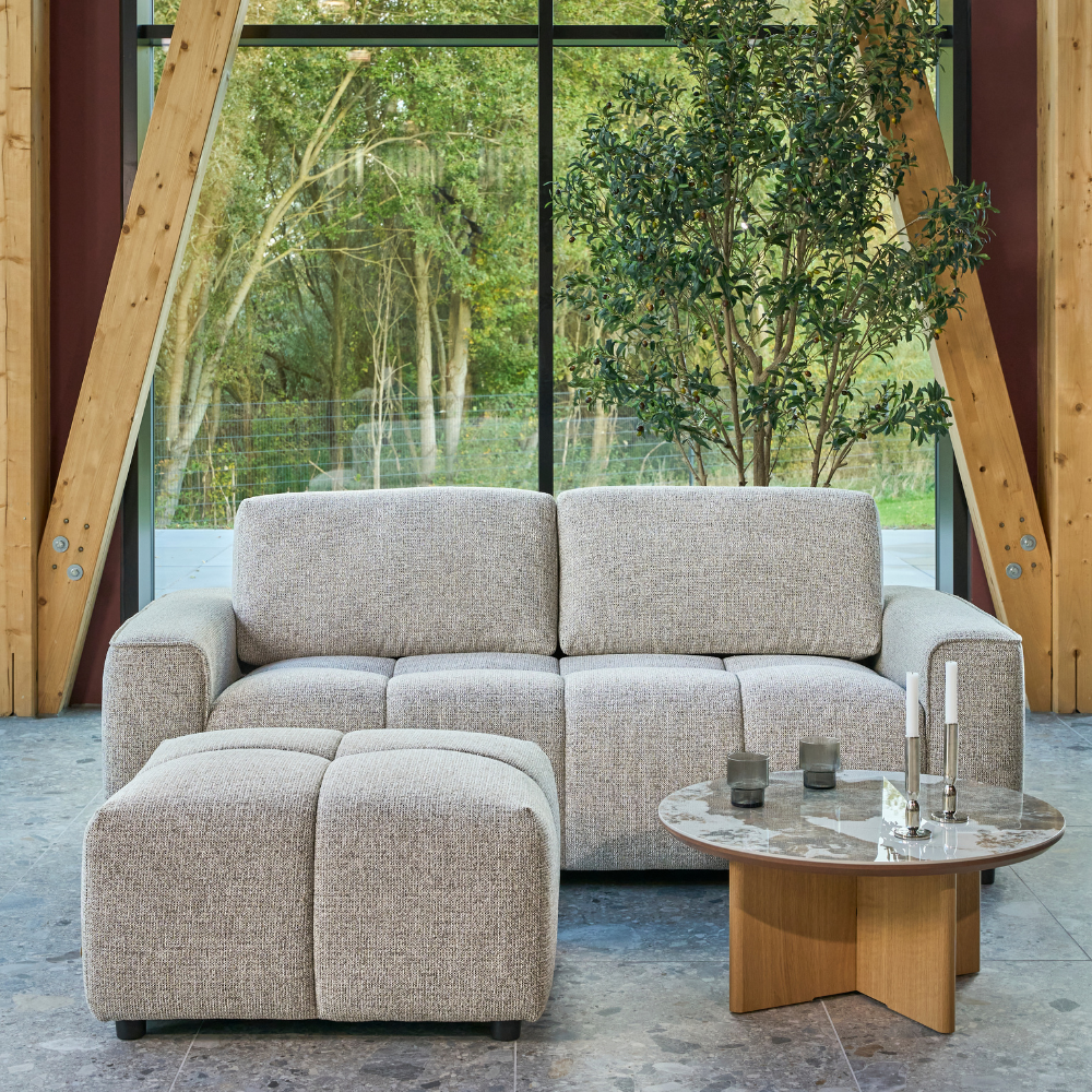 Maui Sofa m. Puf - 220 cm - Beige