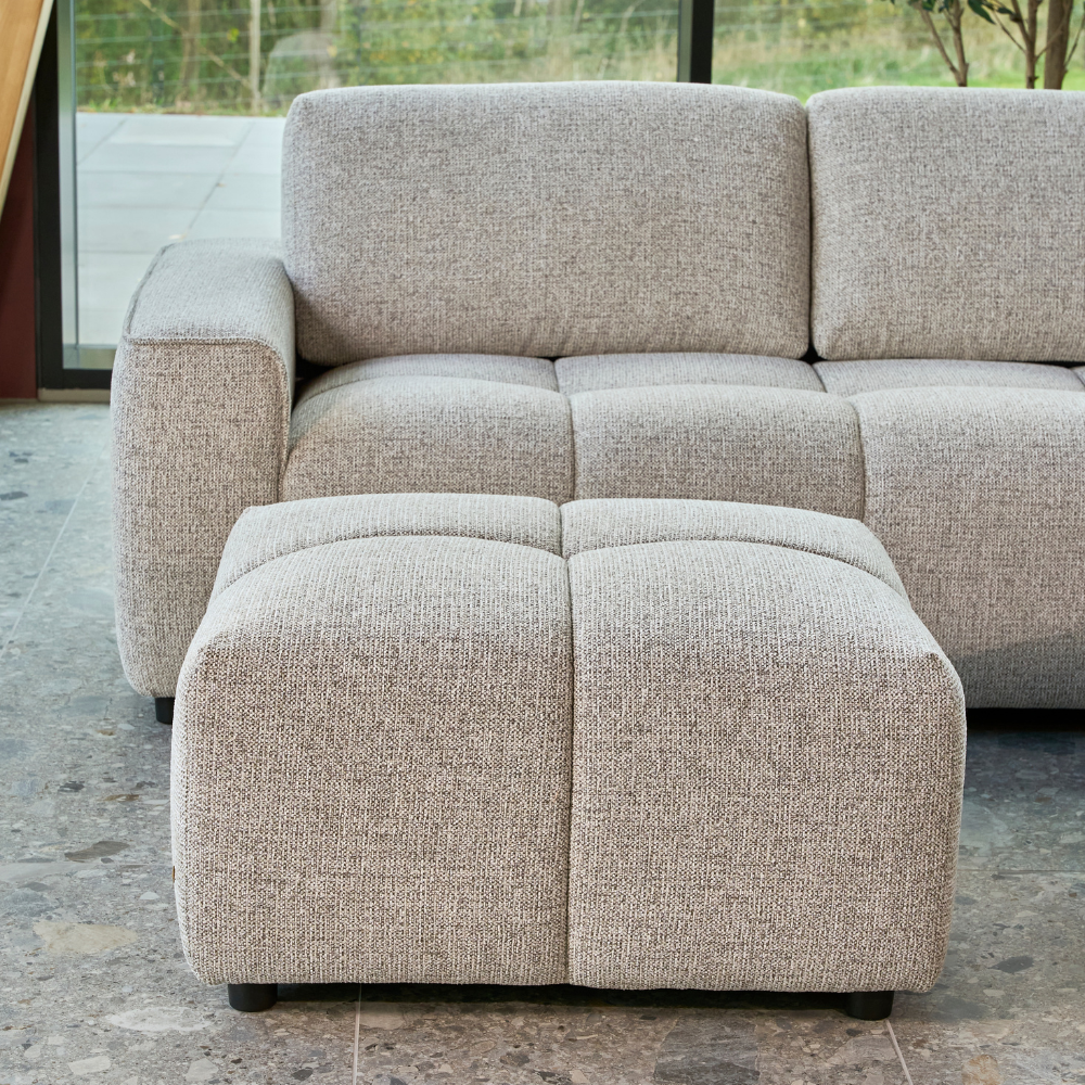 Maui Sofa m. Puf - 220 cm - Beige