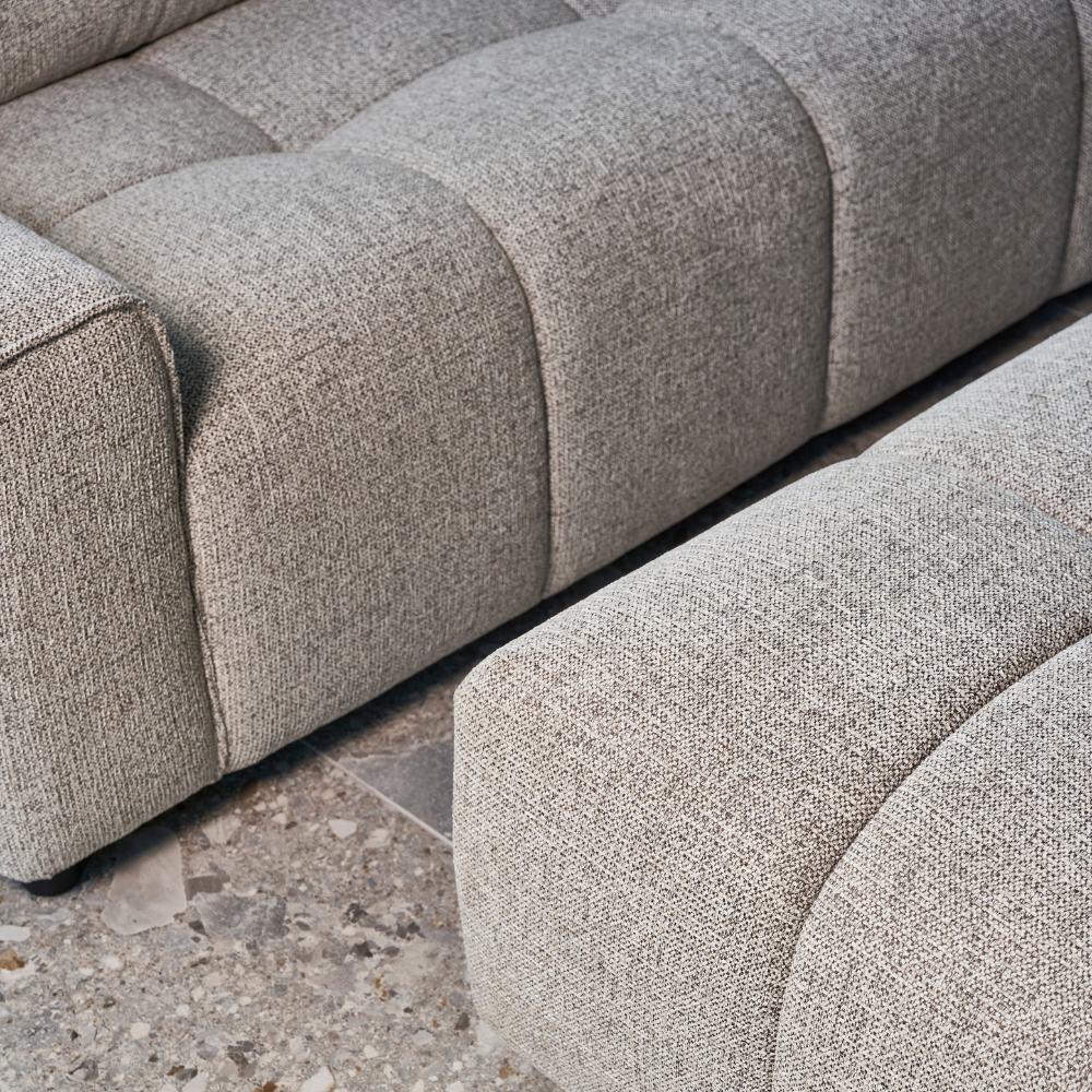 Maui Sofa m. Puf - 220 cm - Beige