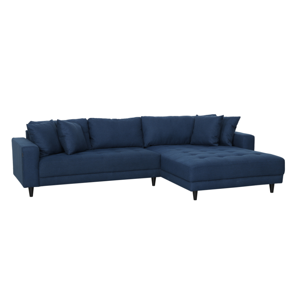 Milo Sofa - Vendbar Chaiselong 283 cm - Mørkeblå