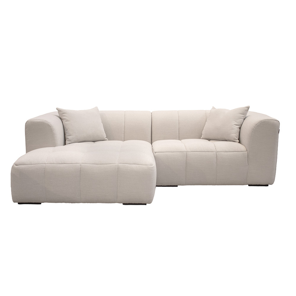Bora Sofa i Beige Boucle Heroy - Venstrevendt - 240 cm