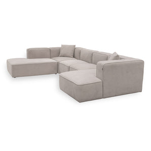 Benne U-modulsofa - Højrevendt - Beige