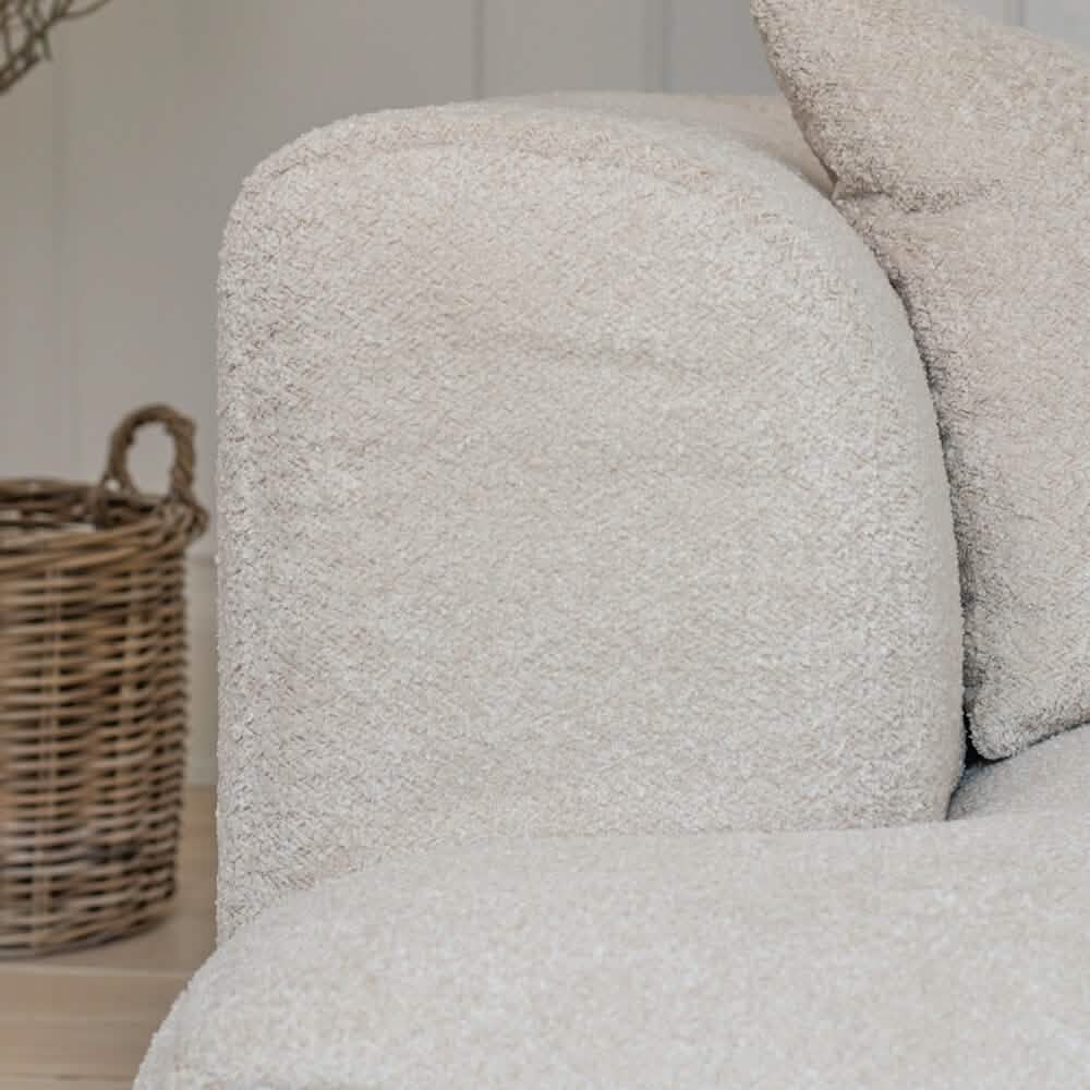 Bora Sofa i Beige Boucle - Højrevendt - 300 cm