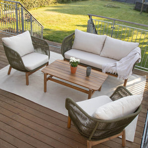 Tokheim 4-pers. Loungesæt - Grøn Reb