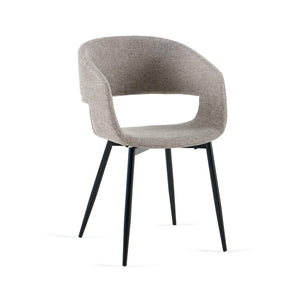 Nilo Spisebordsstol - Grå/brun