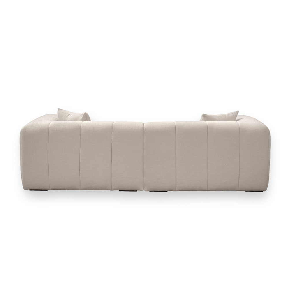 Bora Sofa i Beige Boucle Heroy - Højrevendt - 240 cm