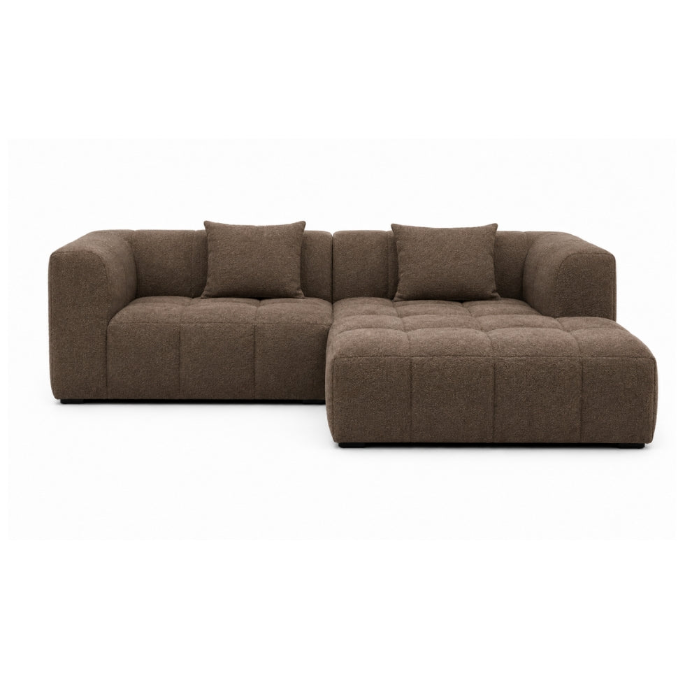 Bora Sofa - Brun - Højrevendt - 240 cm